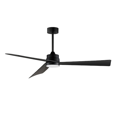 Maxim Lighting Vortex 60'' Outdoor Fan with LED Light Kit, Black 88849WTBK